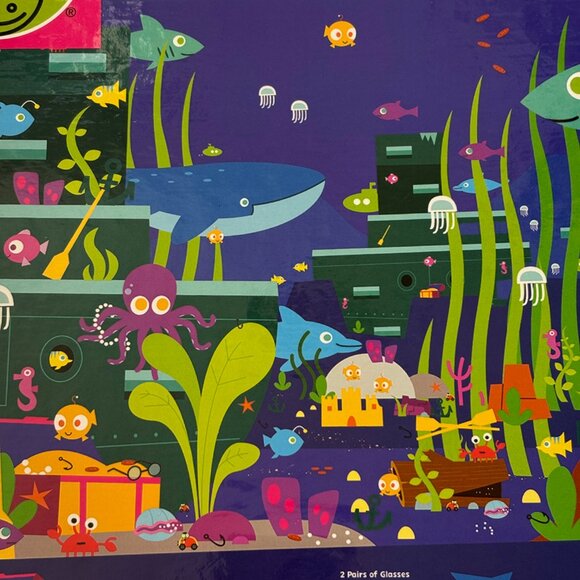 PBS Search & Find Ocean Fish 48 pc Puzzle EUC - Picture 8 of 11